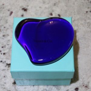 Tiffany&Co blue crystal heart